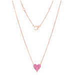 Load image into Gallery viewer, DOUBLE SIDED REVERSIBLE HEART NECKLACE - Millo Jewelry
