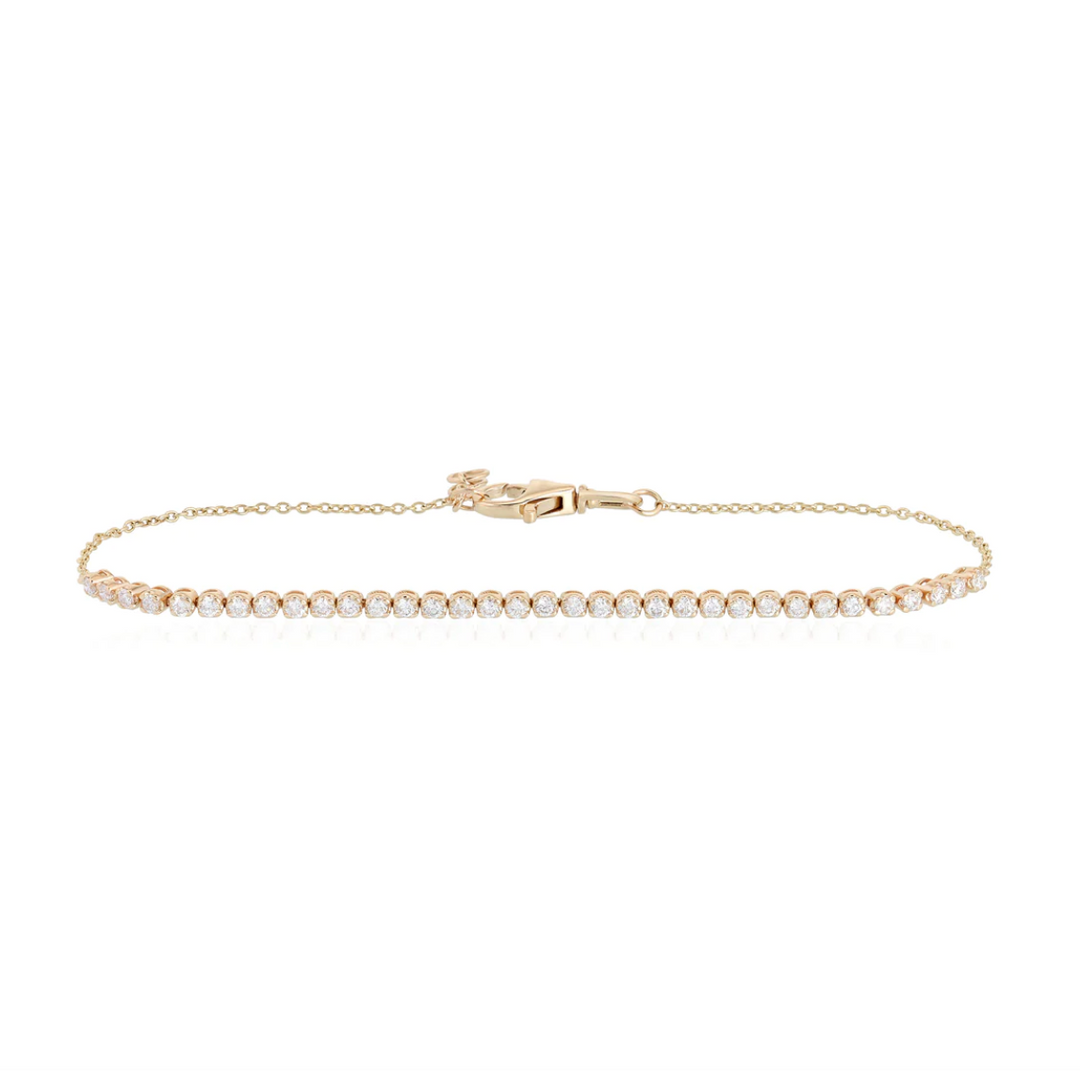 DIAMOND YELLOW GOLD BRACELET - Millo Jewelry