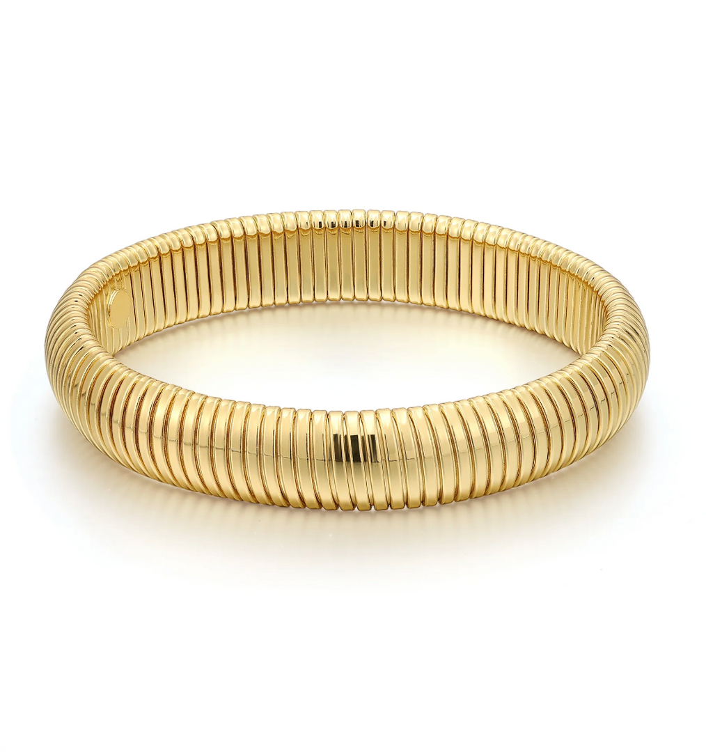 FLEX SNAKE CHAIN BRACELET- GOLD - Millo Jewelry