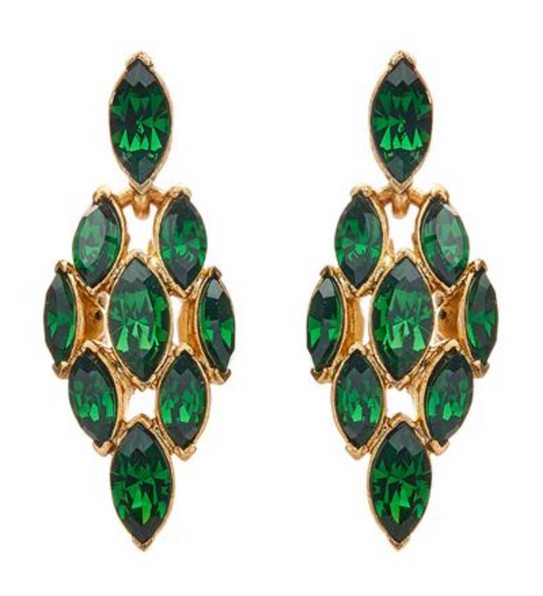 NAVETTE CRYSTAL DROP EARRINGS - Millo Jewelry