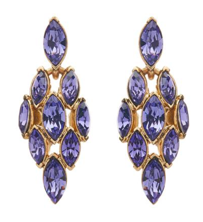 NAVETTE CRYSTAL DROP EARRINGS - Millo Jewelry