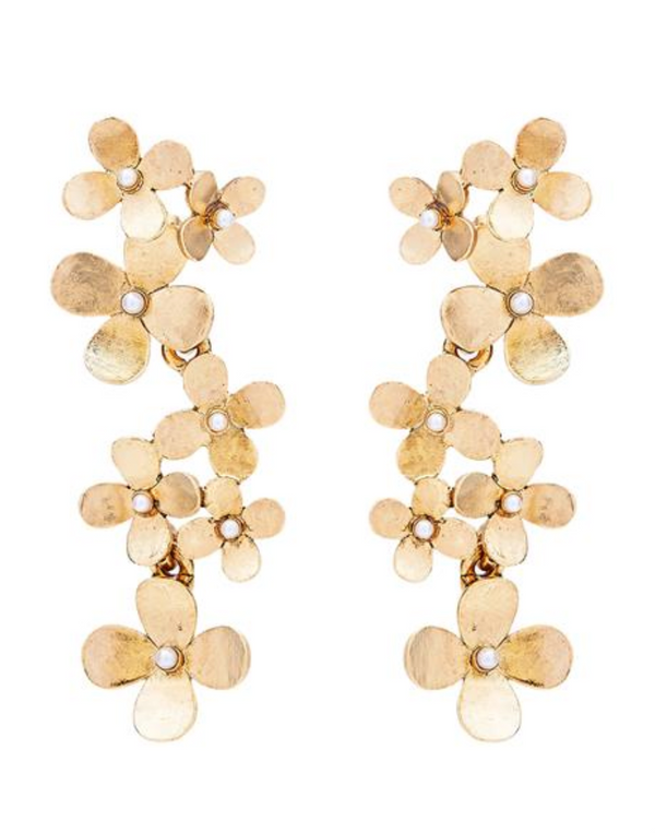 TAILORED HYDRANGEA CASCADE EARRINGS - Millo Jewelry