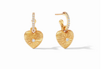 Load image into Gallery viewer, Esme Heart Hoop &amp; Charm Earring - Millo Jewelry
