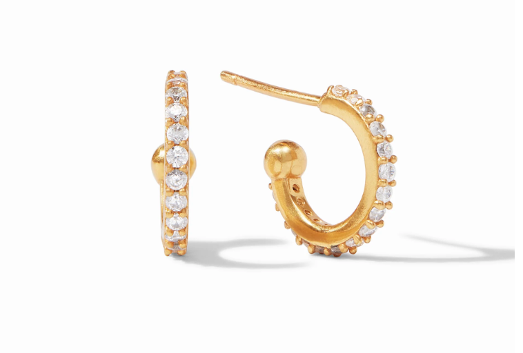 Esme Heart Hoop & Charm Earring - Millo Jewelry