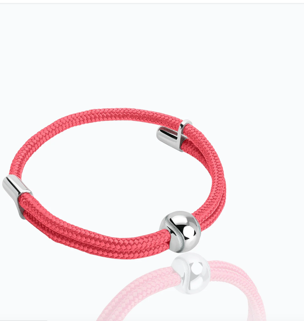 TENNIS BALL PINK CORD BRACELET - Millo Jewelry