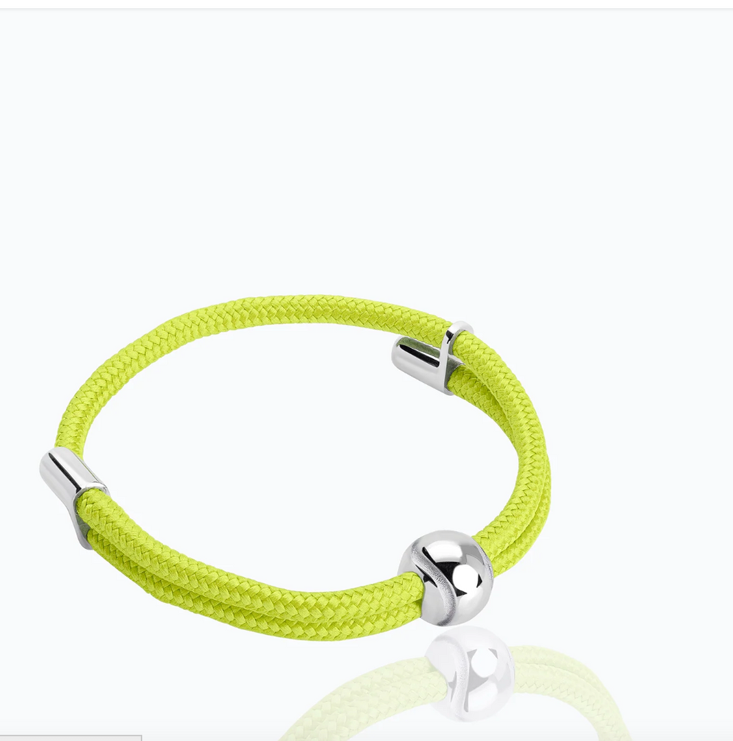 TENNIS BALL PINK CORD BRACELET - Millo Jewelry