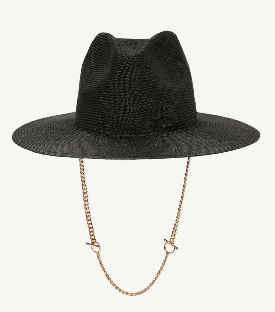 Chain Strap Fedora Hat - Millo Jewelry