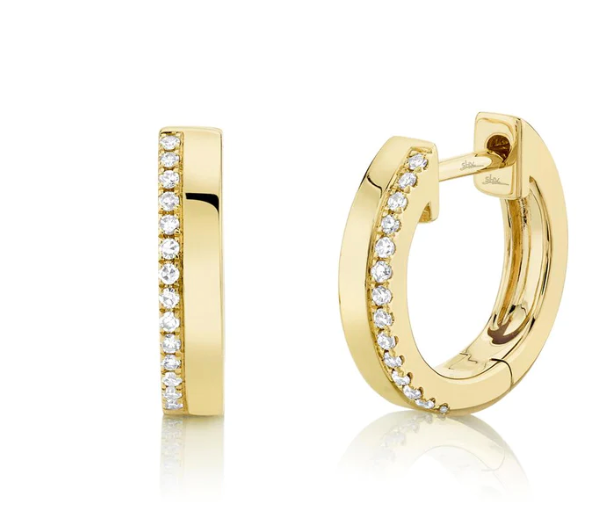 0.08CT DIAMOND HUGGIE EARRING - Millo Jewelry