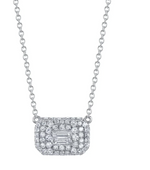 Load image into Gallery viewer, DIAMOND PAVE PENDANT NECKLACE - Millo Jewelry

