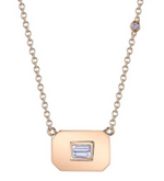 Load image into Gallery viewer, DIAMOND BAGUETTE NECKLACE - Millo Jewelry
