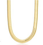Load image into Gallery viewer, FLEX SNAKE CHAIN NECKLACE- GOLD - Millo Jewelry

