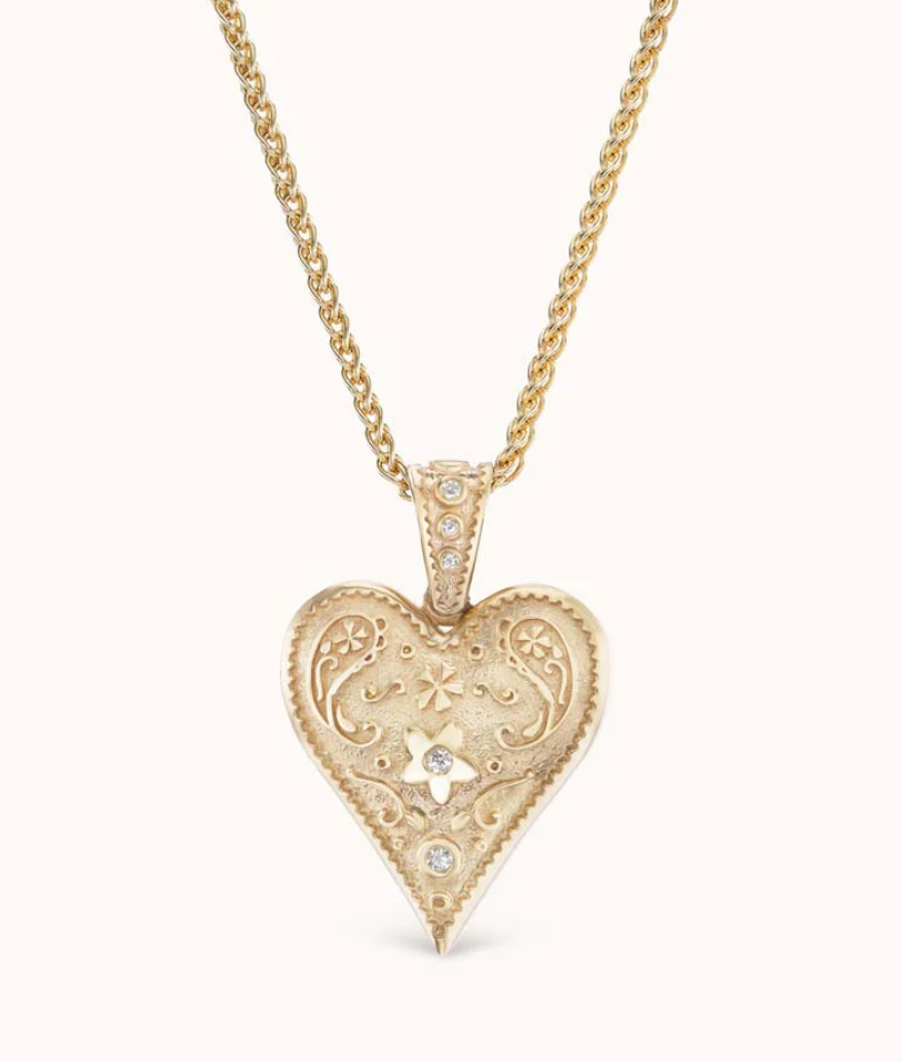 MEDIUM SOUTHWESTERN HEART WHEAT CHAIN - Millo Jewelry