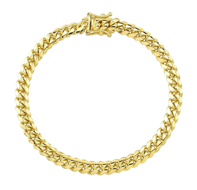 14K YELLOW GOLD MIAMI CUBAN LINK BRACELET - Millo Jewelry