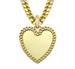 Load image into Gallery viewer, 14K YELLOW GOLD CUBAN LINK JUMBO HEART CHARM - Millo Jewelry
