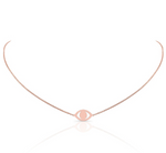 Load image into Gallery viewer, 14K ROSE GOLD EVIL EYE NECKLACE - Millo Jewelry
