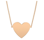 Load image into Gallery viewer, 14K ROSE GOLD JUMBO FLOATING HEART NECKLACE - Millo Jewelry
