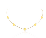 Load image into Gallery viewer, 14K YELLOW GOLD 5 FLOATING HEART NECKLACE - Millo Jewelry
