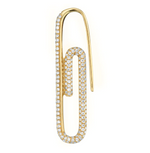 Load image into Gallery viewer, Diamond Paperclip Earring - Millo Jewelry
