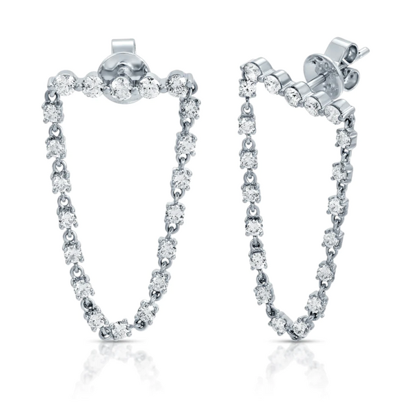 Bar loop earring - Millo Jewelry
