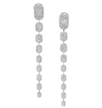 Load image into Gallery viewer, 9 Pave Baguette Drop Earrings - Millo Jewelry