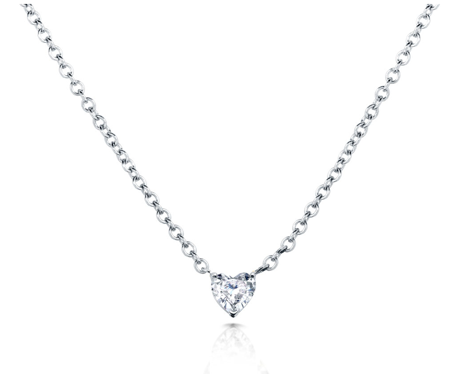 Floating Diamond Heart 0.50 Cts - Millo Jewelry