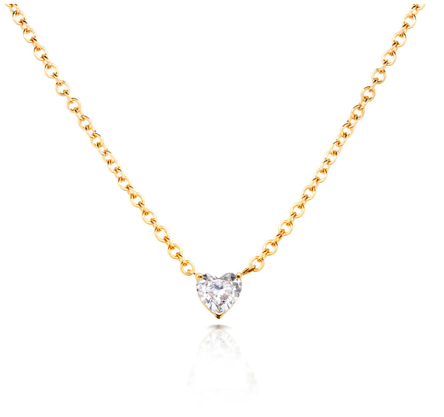 Floating Diamond Heart 0.50 Cts - Millo Jewelry