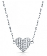 Load image into Gallery viewer, Diamond Floating Heart Necklace - Millo Jewelry
