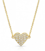 Load image into Gallery viewer, Diamond Floating Heart Necklace - Millo Jewelry
