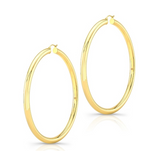 Load image into Gallery viewer, 14K Yellow Gold 3&quot; Tube Hoops - Millo Jewelry
