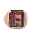 Load image into Gallery viewer, Watermelon Tourmaline Signet Ring - Millo Jewelry