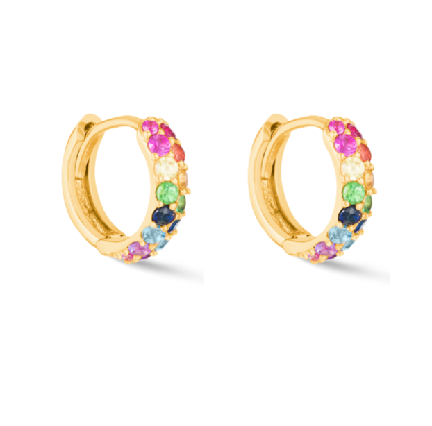 Rainbow Boom Huggies - Millo Jewelry