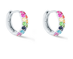Load image into Gallery viewer, Rainbow Boom Huggies - Millo Jewelry
