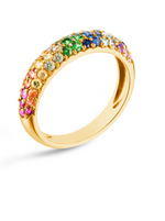 Load image into Gallery viewer, Rainbow Dome Ring - Millo Jewelry
