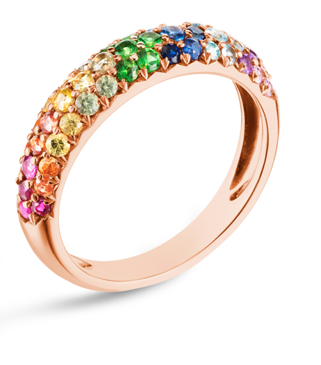 Rainbow Dome Ring - Millo Jewelry
