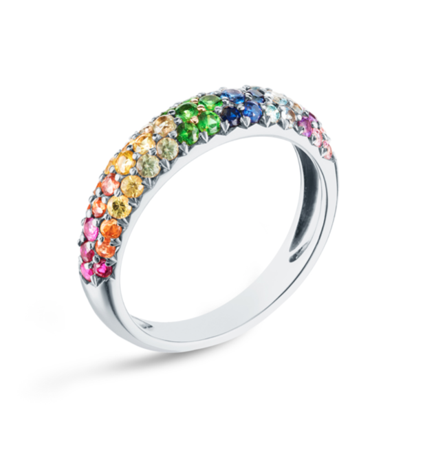 Rainbow Dome Ring - Millo Jewelry