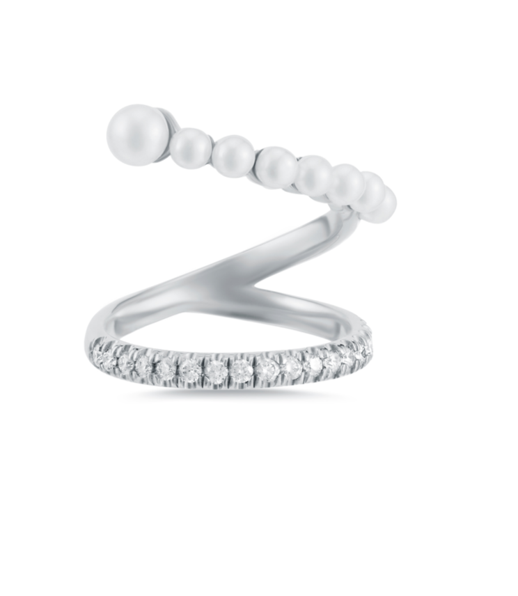 Pearl Arabesque Ring - Millo Jewelry