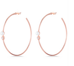 Load image into Gallery viewer, Pearl Rosette Hoops - Millo Jewelry
