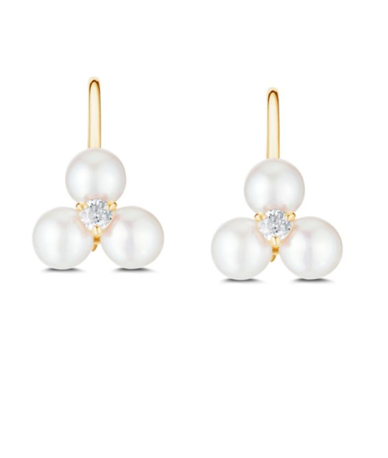 Tri Pearl Earrings - Millo Jewelry