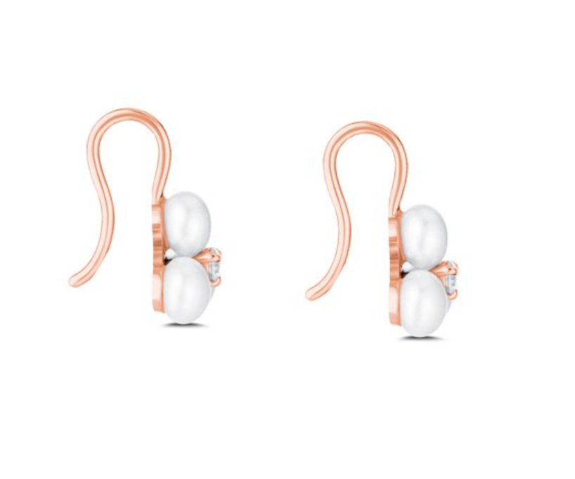 Tri Pearl Earrings - Millo Jewelry