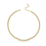 Load image into Gallery viewer, Curved ID Bar Link Necklace - Millo Jewelry