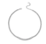 Load image into Gallery viewer, Curved ID Bar Link Necklace - Millo Jewelry