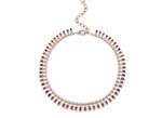 Load image into Gallery viewer, Dot Dash Gemstone &amp; Diamond Necklace - Millo Jewelry
