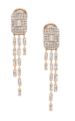 Load image into Gallery viewer, Waterfall Baguette Drop Earrings - Millo Jewelry
