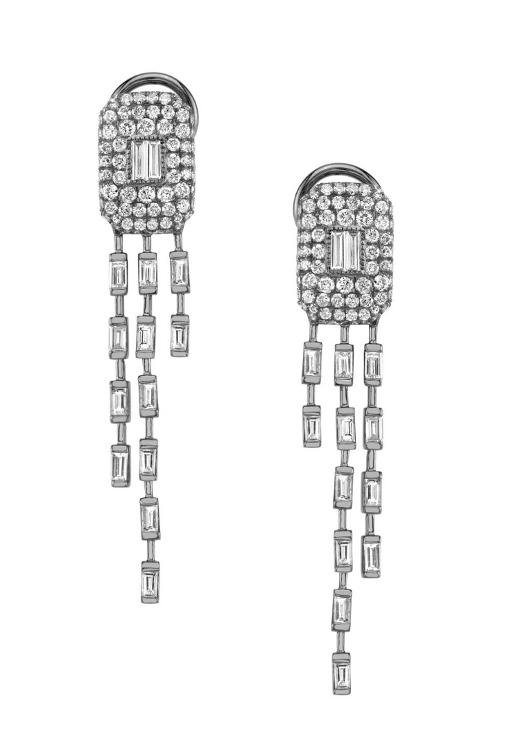 Waterfall Baguette Drop Earrings - Millo Jewelry