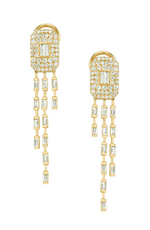 Load image into Gallery viewer, Waterfall Baguette Drop Earrings - Millo Jewelry