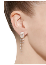 Load image into Gallery viewer, Waterfall Baguette Drop Earrings - Millo Jewelry