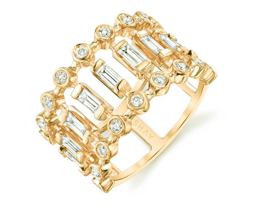Dot Dash Diamond Ring - Millo Jewelry