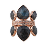 Load image into Gallery viewer, Gemstone Petal Stack Ring - Millo Jewelry
