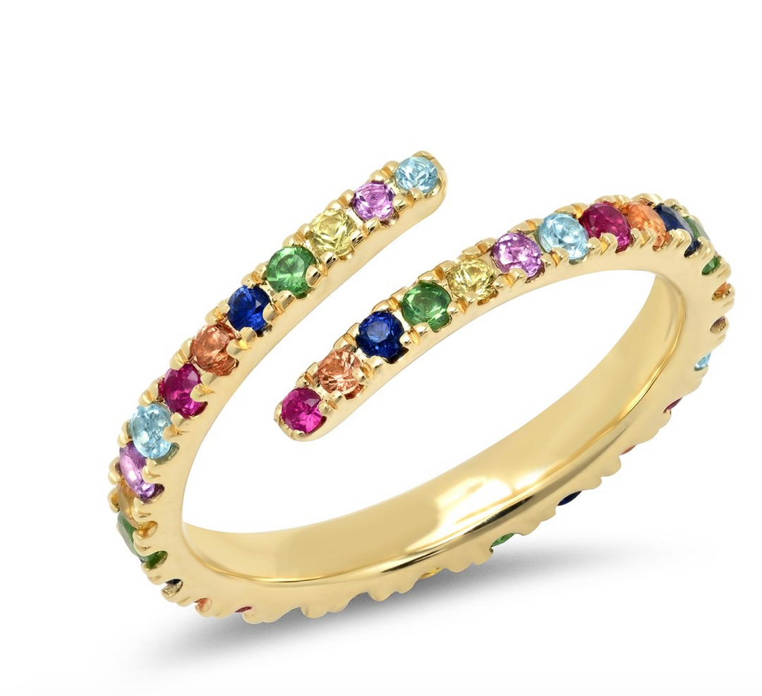 Multi Colored Wrap Ring - Millo Jewelry