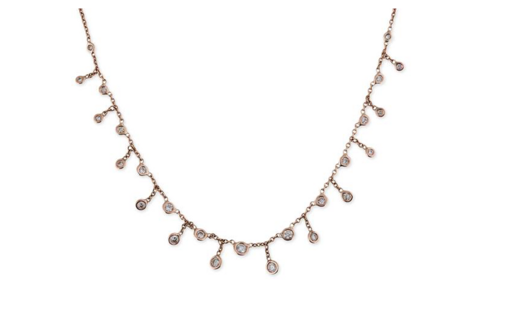 Graduated Large Diamond Shaker Necklace - Millo Jewelry